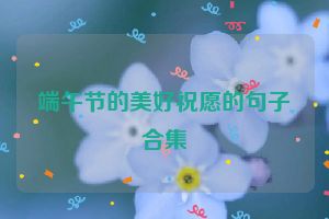 端午节的美好祝愿的句子合集