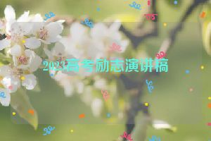2023高考励志演讲稿