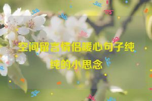 空间留言情侣暖心句子纯纯的小思念