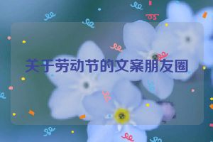 关于劳动节的文案朋友圈