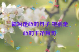 简短走心的句子 特别走心的干净短句