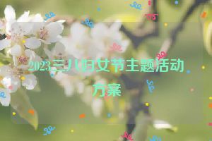 2023三八妇女节主题活动方案