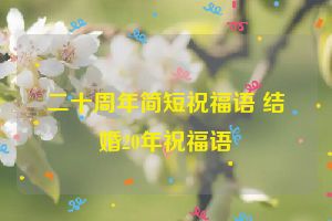 二十周年简短祝福语 结婚20年祝福语