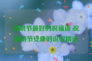 清明节最好的祝福语 祝清明节安康的说说精选