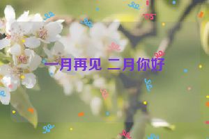 一月再见 二月你好