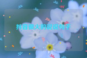 抖音很火的说说句子