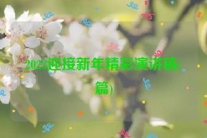2023迎接新年精彩演讲稿(篇)