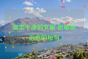 温柔干净的文案 很暖很治愈的短句
