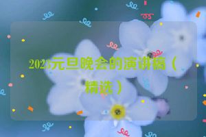2023元旦晚会的演讲稿（精选）