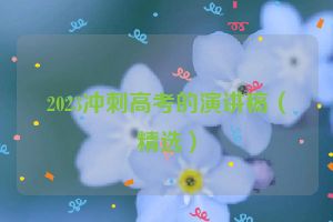 2023冲刺高考的演讲稿（精选）