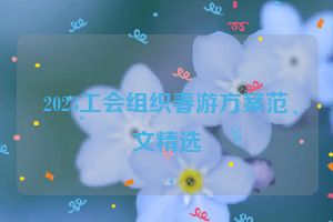 2023工会组织春游方案范文精选