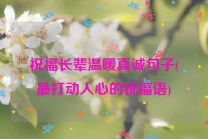 祝福长辈温暖真诚句子(最打动人心的祝福语)