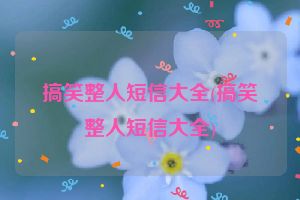 搞笑整人短信大全(搞笑整人短信大全)