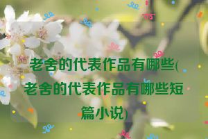 老舍的代表作品有哪些(老舍的代表作品有哪些短篇小说)