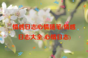 情感日志心情随笔(情感日志大全 心情日志)