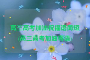 高三高考加油祝福语简短(高三高考加油寄语)