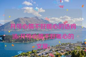 开导心情不好暖心的话鸡汤(开导心情不好暖心的文案)