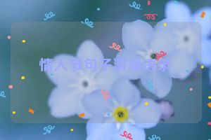 情人节句子浪漫语录