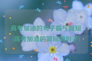 高考加油的句子霸气简短(高考加油的简短的句子)
