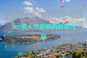 2023情人节新颖的创意方案