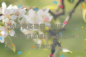 给抗疫英雄的一封信600字(给抗疫英雄的一封信600字2022)