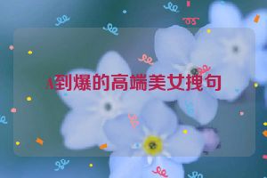 A到爆的高端美女拽句
